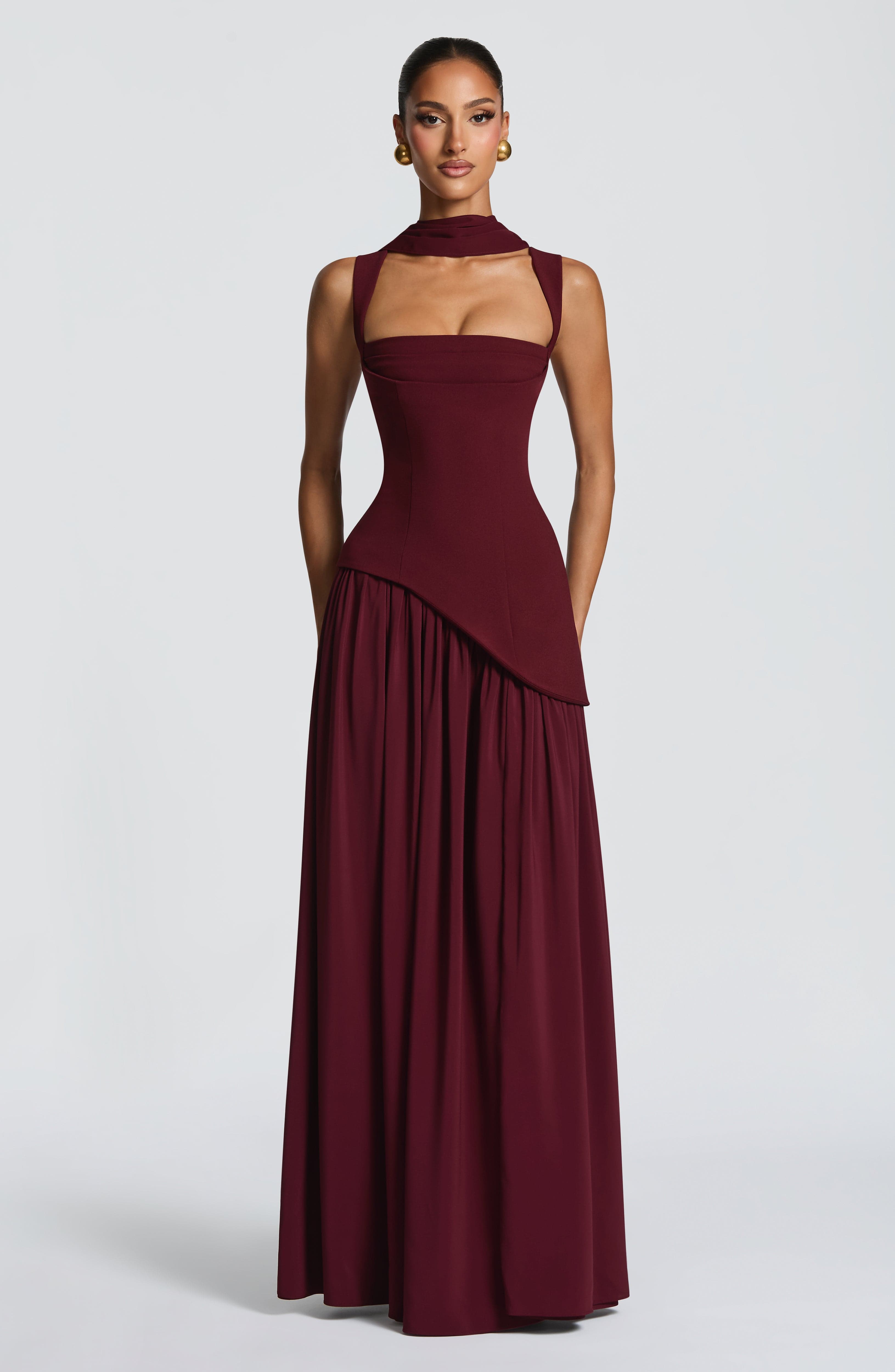 Tullulah Maxi Kiraz Elbise