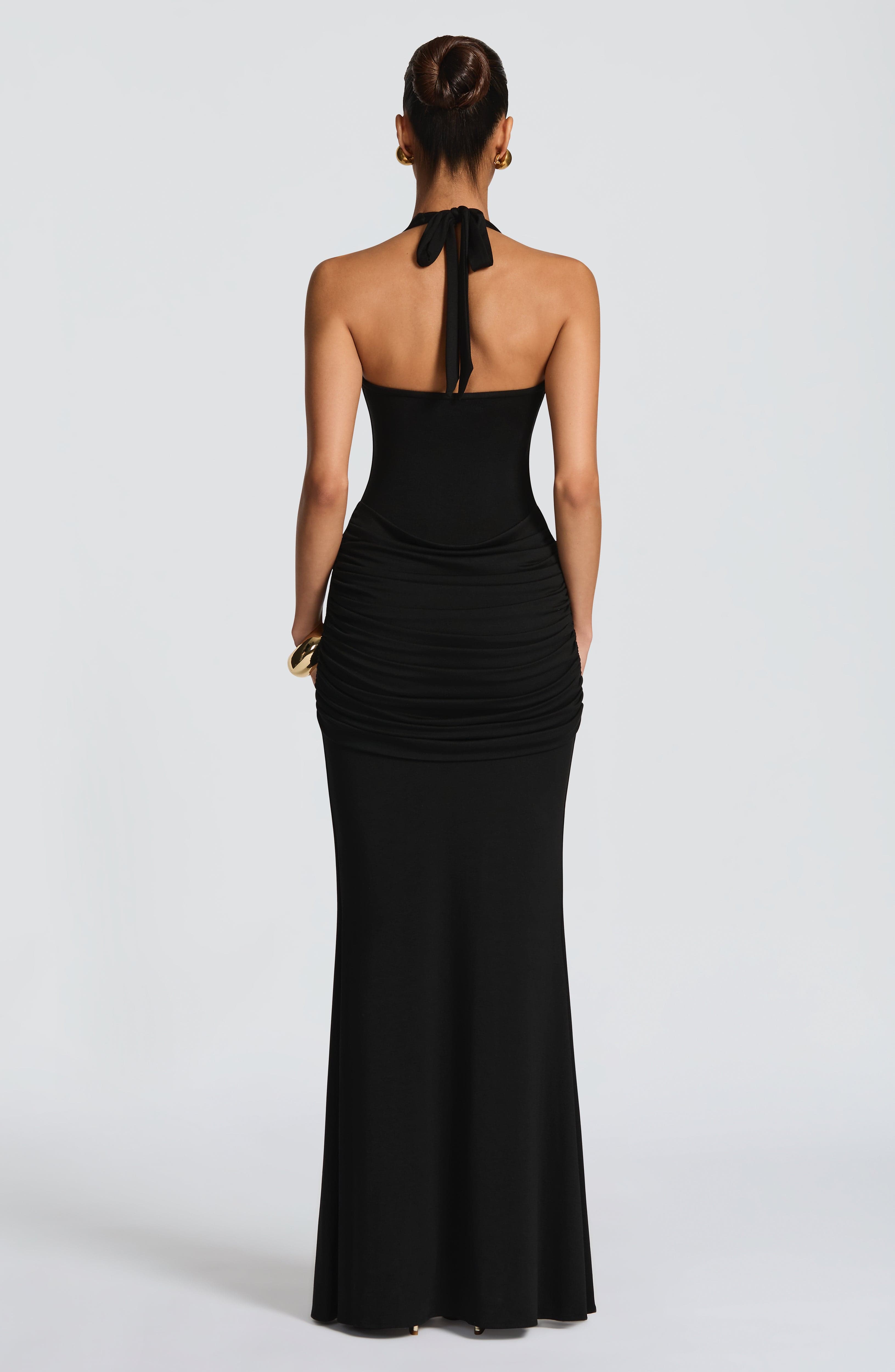 Veneda Siyah Maxi Elbise