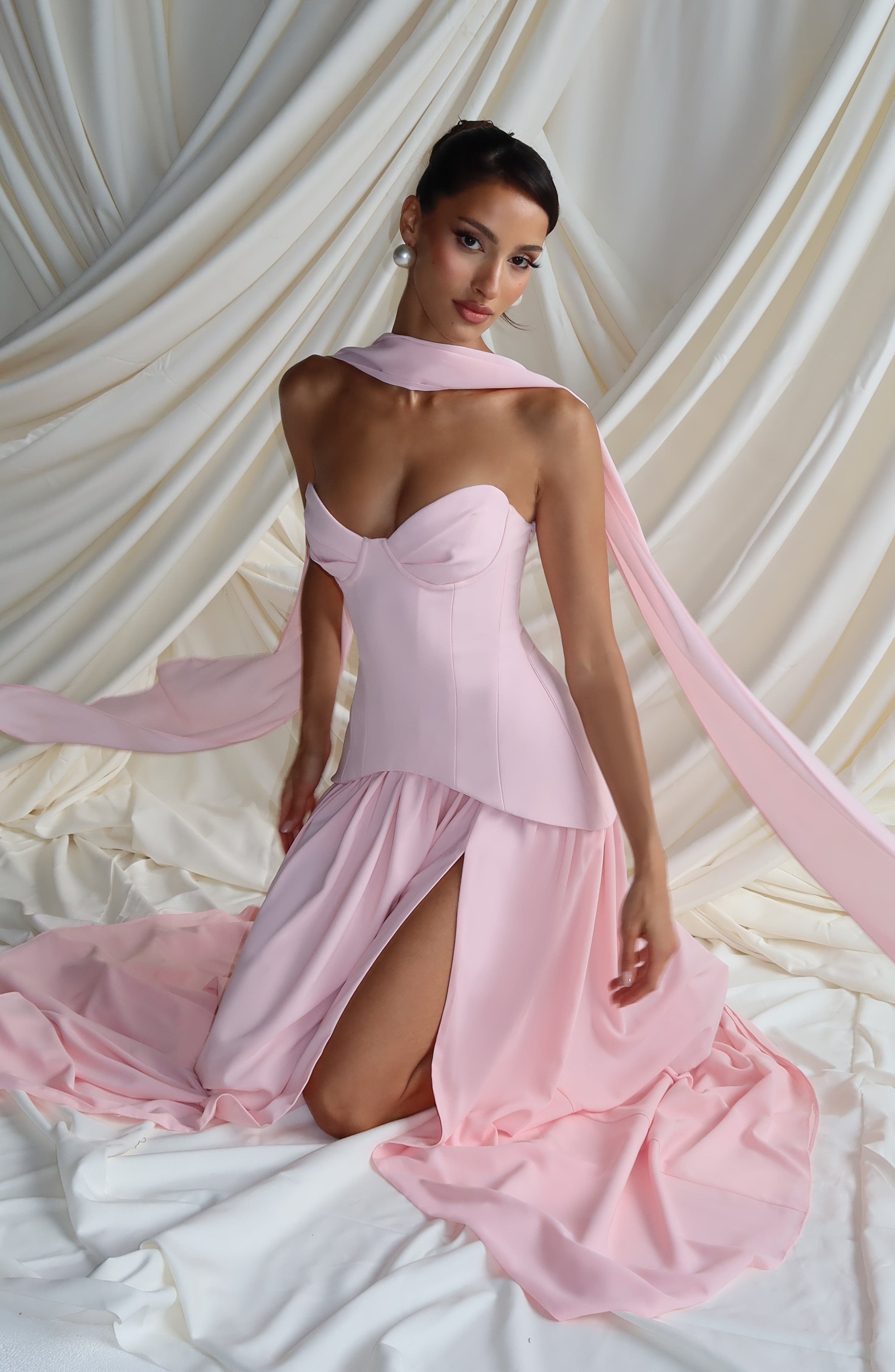 Vietta Pembe Maxi Elbise