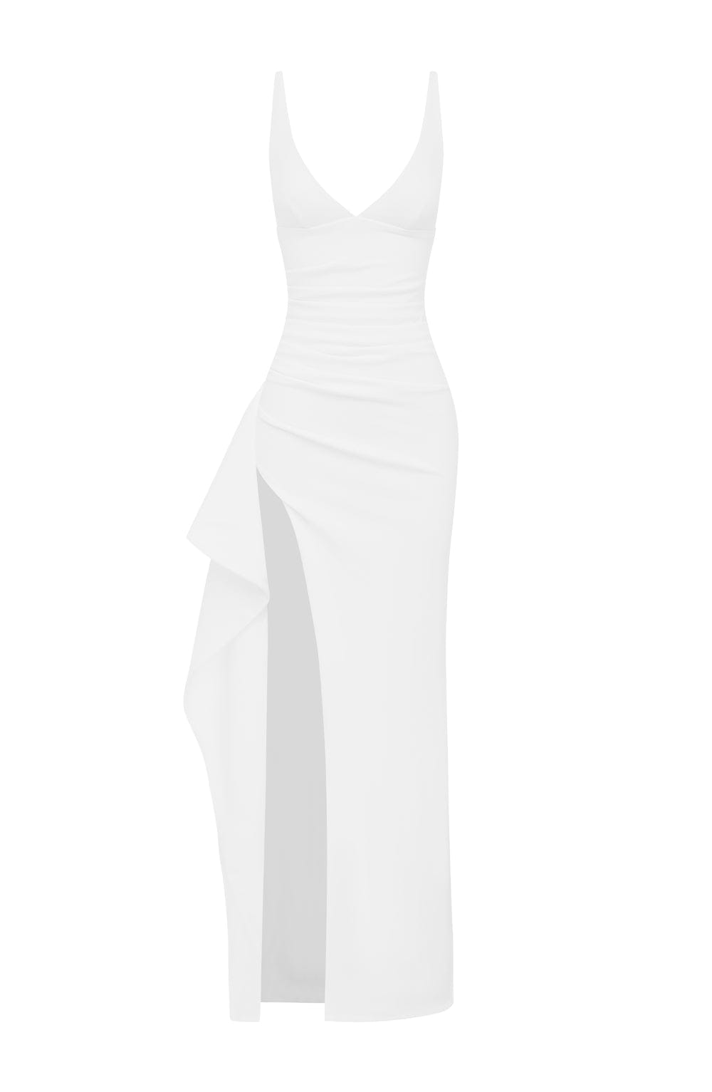 Violetta Ekru Maxi Elbise