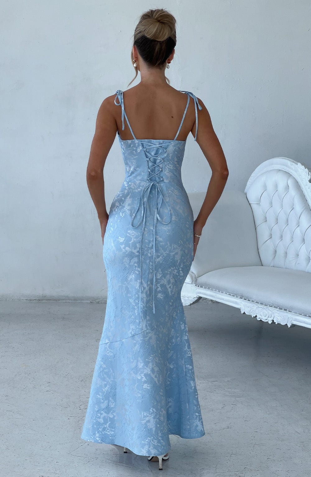 Whitney Mavi Maxi Elbise