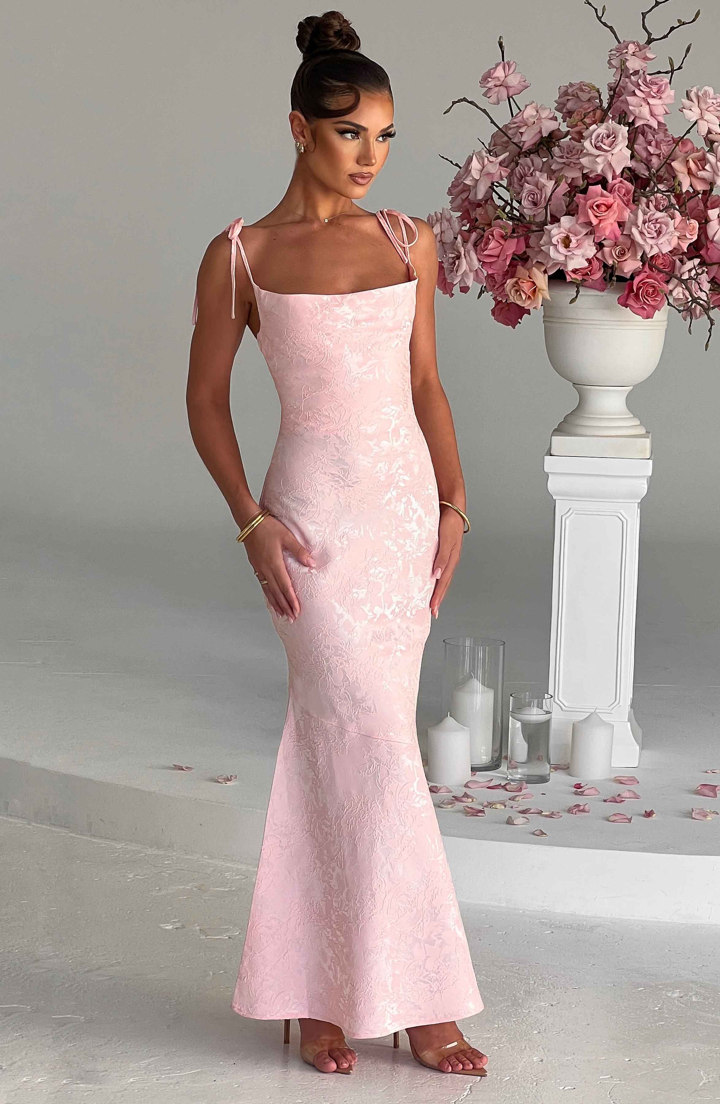 Whitney Pembe Maxi Elbise
