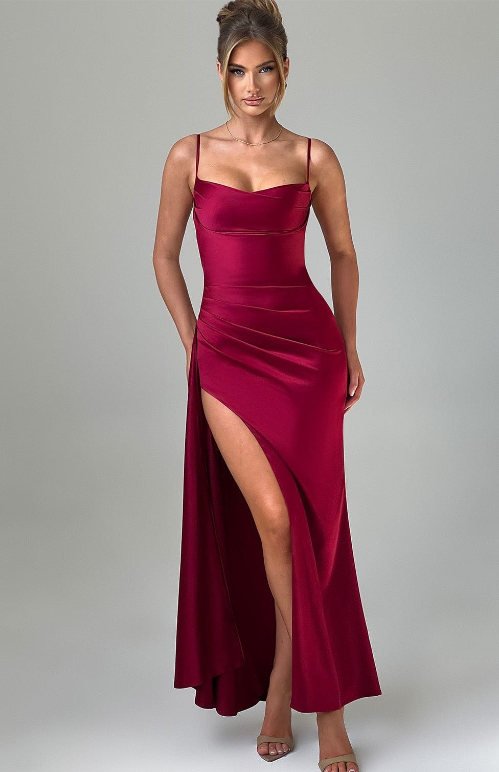 Winona Bordo Maxi Elbise