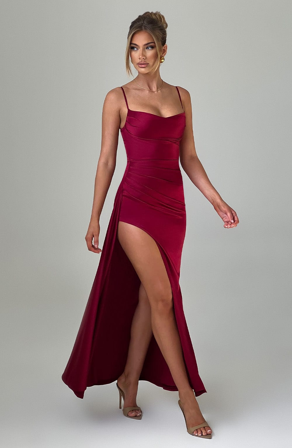 Winona Bordo Maxi Elbise