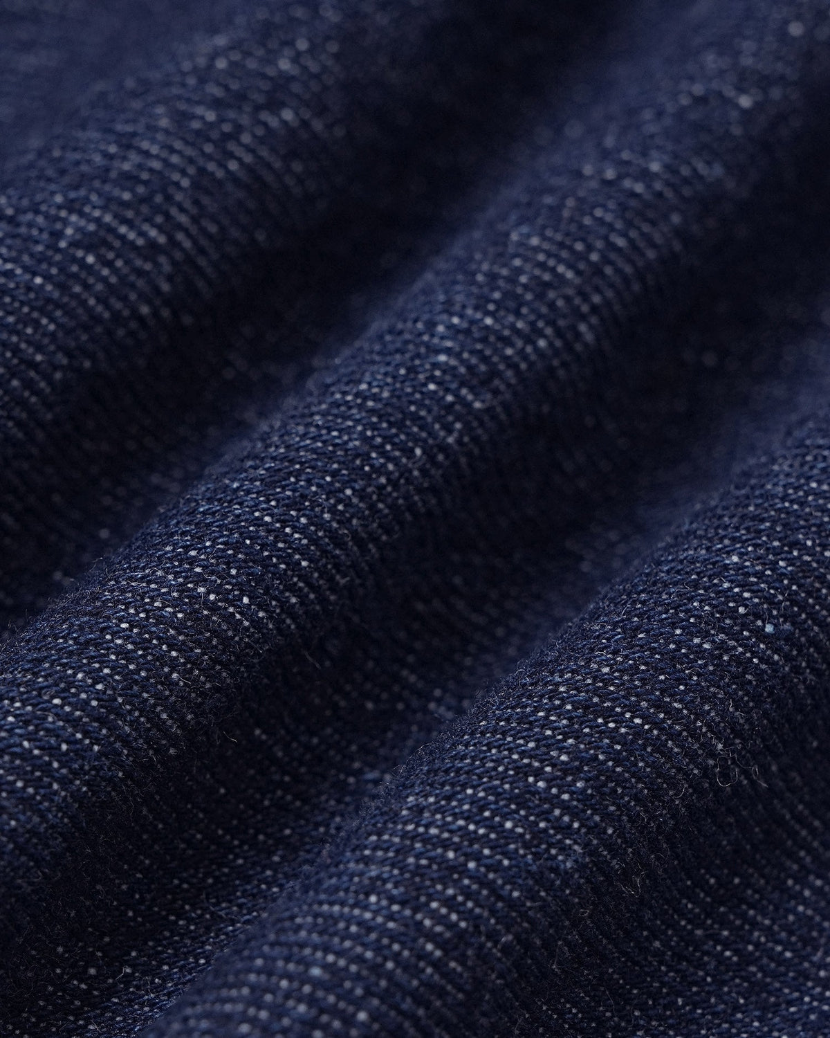 Mavi Düğmeli Yuvarlak Yaka Denim Bluz