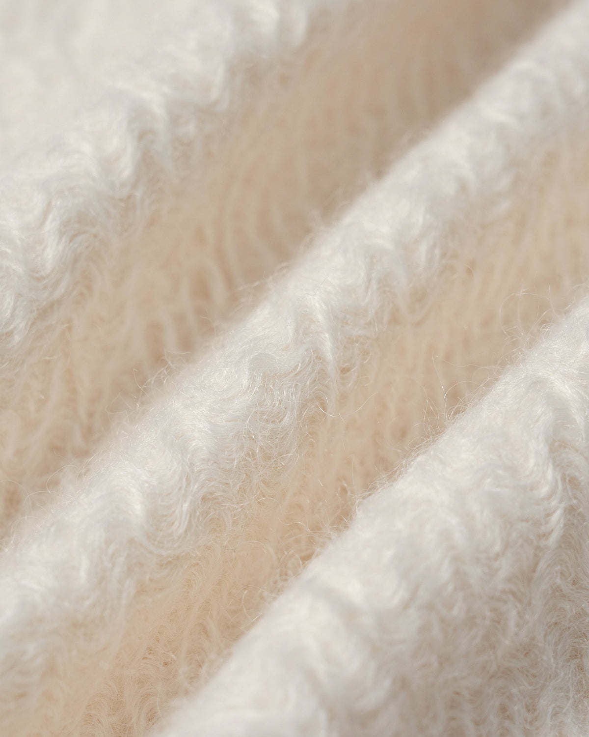 Off White Düz Fermuarlı Cepli Ceket