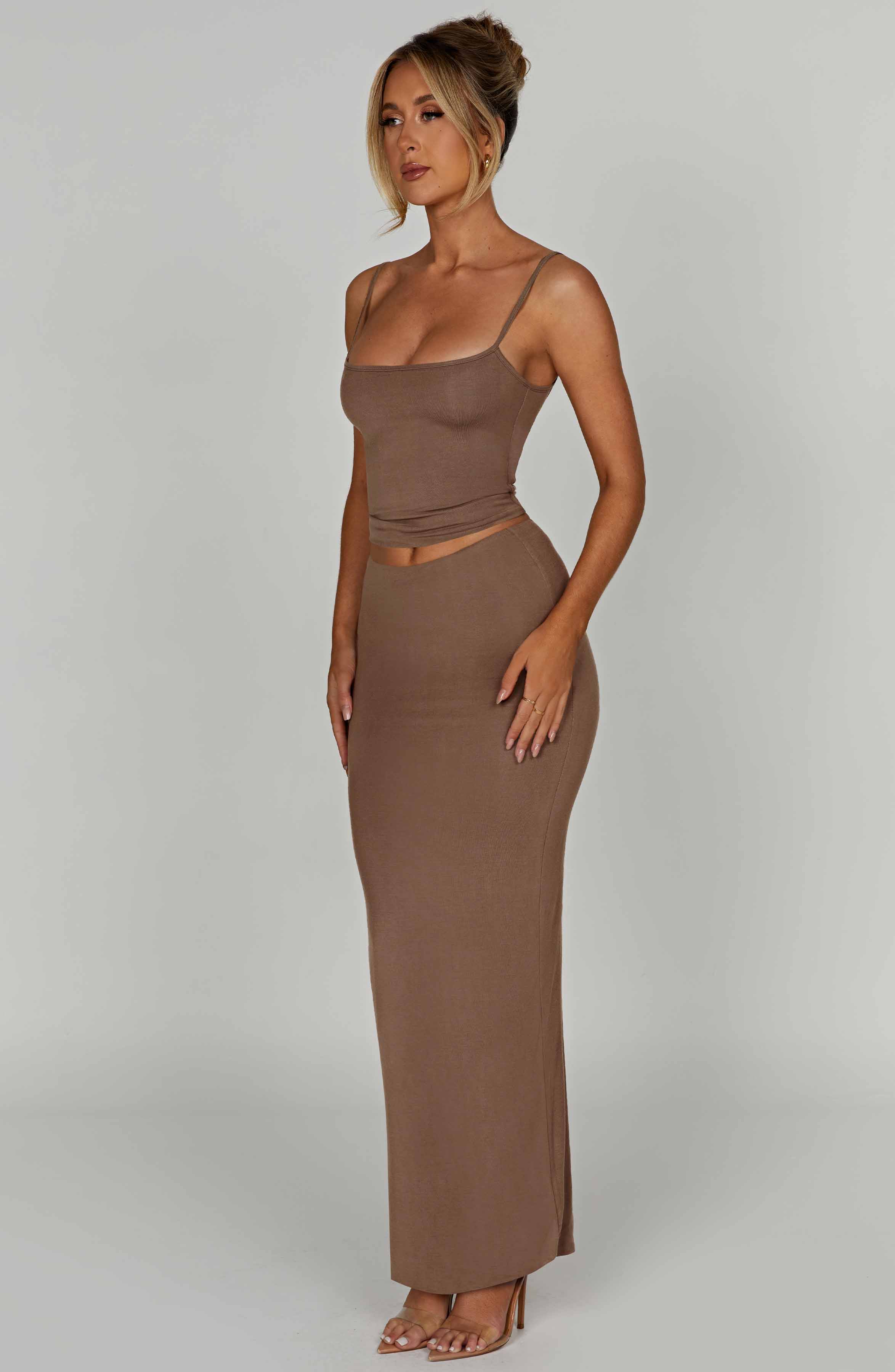 Yazmin Mocha Maxi Etek