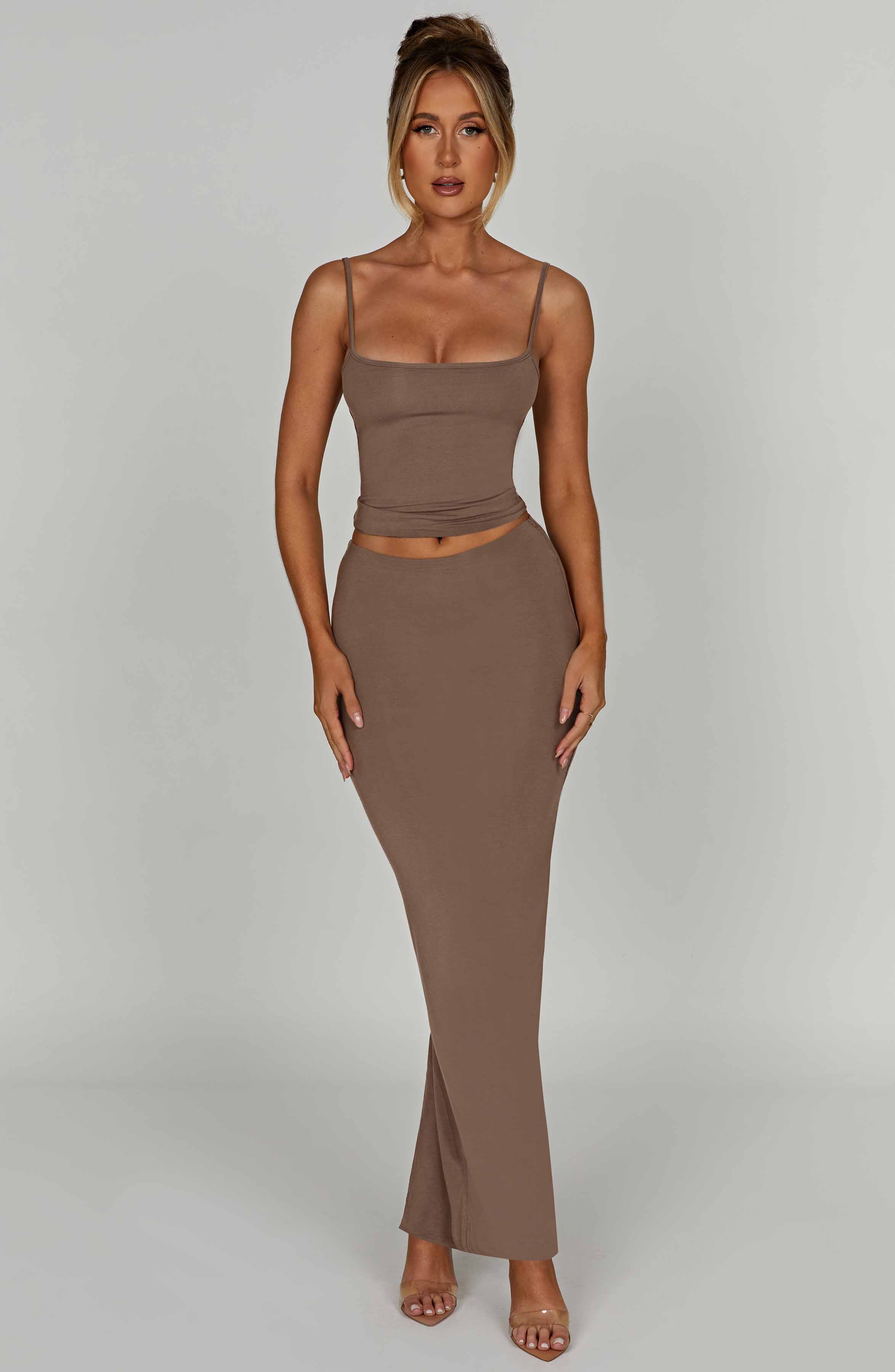 Yazmin Mocha Maxi Etek
