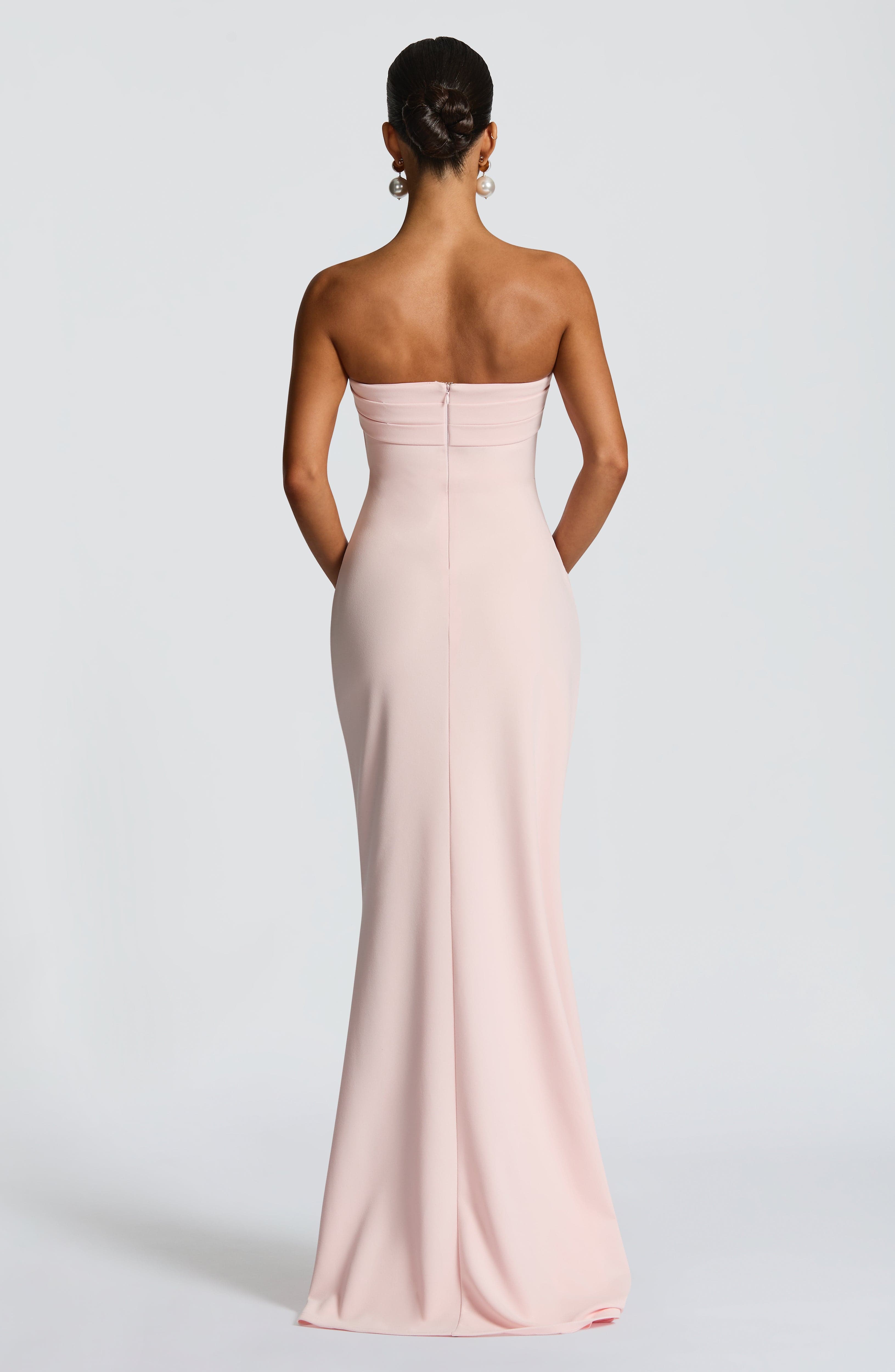 Zafira Pembe Maxi Elbise