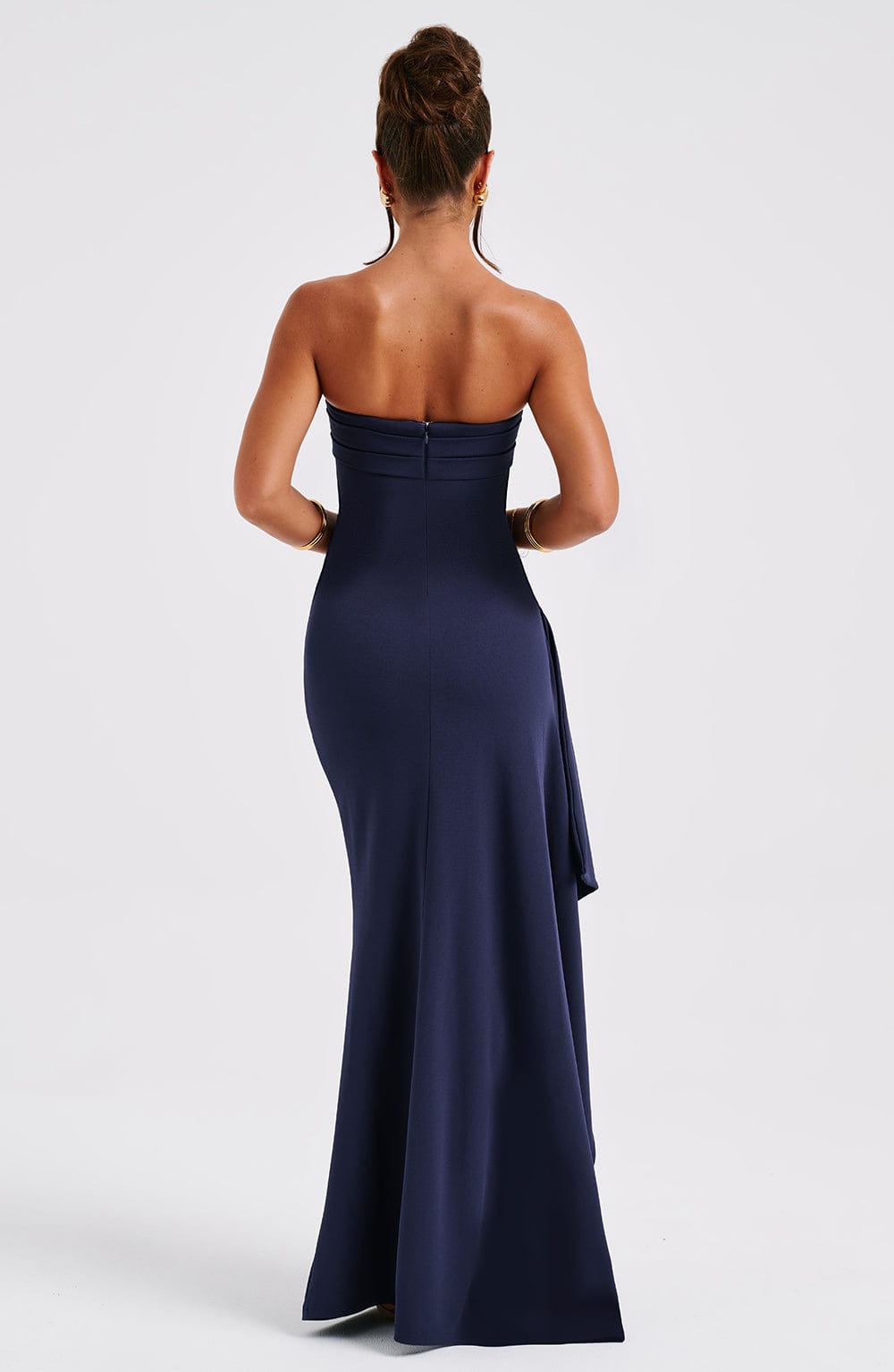 Zafira Lacivert Maxi Elbise