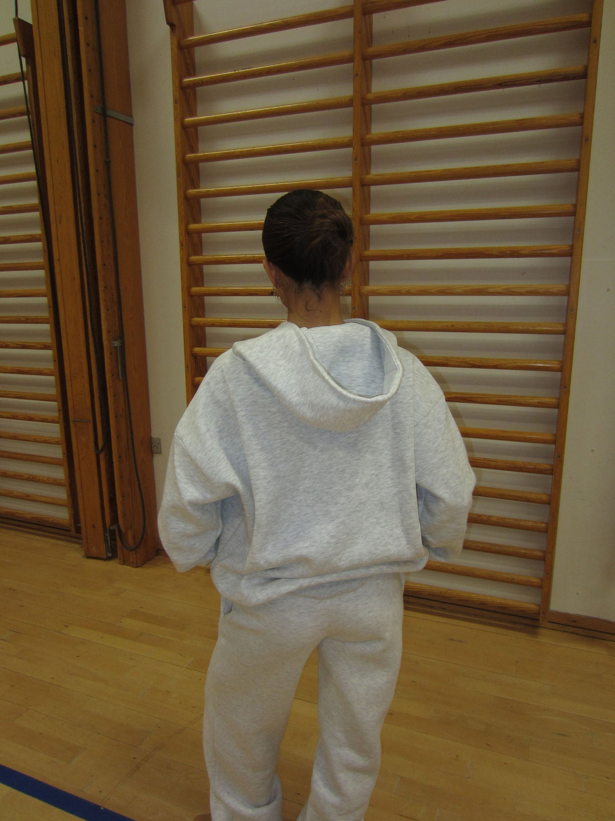 Jessica Kapüşonlu Fermuarlı Sweatshirt - Açık Gri